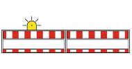 Ersatzgehweg auf der Fahrbahn